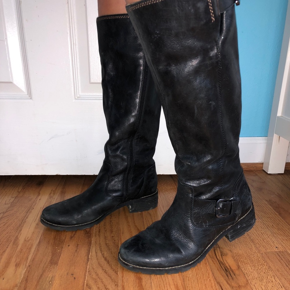 Black Leather Boots